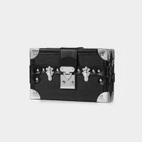 Women's Small Pu Leather Cartoon Snakeskin Streetwear Rivet Square Lock Clasp Shoulder Bag sku image 2