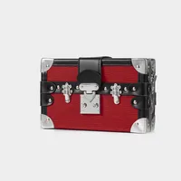 Women's Small Pu Leather Cartoon Snakeskin Streetwear Rivet Square Lock Clasp Shoulder Bag sku image 3