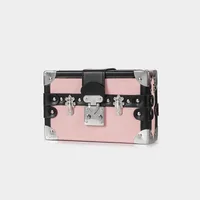 Women's Small Pu Leather Cartoon Snakeskin Streetwear Rivet Square Lock Clasp Shoulder Bag sku image 5