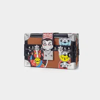 Women's Small Pu Leather Cartoon Snakeskin Streetwear Rivet Square Lock Clasp Shoulder Bag sku image 17