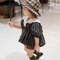 Unisex Cute Retro Plaid Big Eaves Sun Hat main image 2