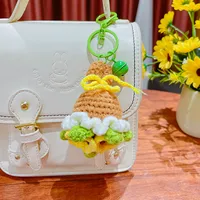 1 Piece Sweet Flower Plush Unisex Bag Pendant Keychain main image 3