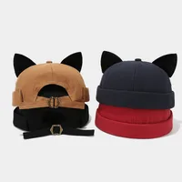 Unisex Cute Solid Color Eaveless Landlord Cap main image 1