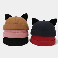 Unisex Cute Solid Color Eaveless Landlord Cap main image 3