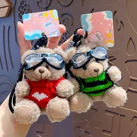1 Piece Cute Bear Plush Unisex Bag Pendant Keychain main image 1