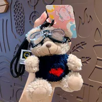 1 Piece Cute Bear Plush Unisex Bag Pendant Keychain sku image 11