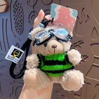 1 Piece Cute Bear Plush Unisex Bag Pendant Keychain sku image 12