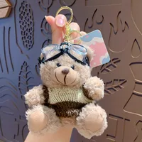 1 Piece Cute Bear Plush Unisex Bag Pendant Keychain sku image 5
