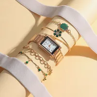 Casual Solid Color Buckle Quartz main image 1