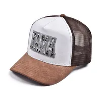 Unisex Streetwear Letter Color Block Curved Eaves Baseball Cap main image 1