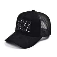 Unisex Streetwear Letter Color Block Curved Eaves Baseball Cap sku image 1