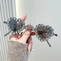 Hip-Hop Exaggerated Heart Shape Pc Heart Shape Full Frame Glasses sku image 5