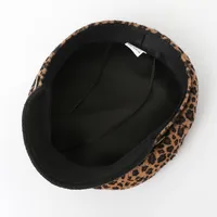 Women's Streetwear Leopard Wide Eaves Beret Hat main image 4
