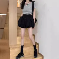 Women's Skirt Casual Simple Style Streetwear Solid Color Above Knee Holiday Daily main image 4