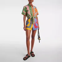 Women's Holiday Selfie Casual Simple Style Streetwear Printing Shorts Rompers main image 2