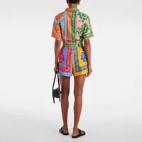 Women's Holiday Selfie Casual Simple Style Streetwear Printing Shorts Rompers main image 3