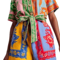 Women's Holiday Selfie Casual Simple Style Streetwear Printing Shorts Rompers main image 5