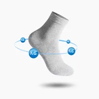 Men's Simple Style Solid Color Cotton Crew Socks main image 2