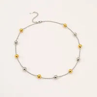 IG Style Casual Simple Style Round 304 Stainless Steel Women's Necklace main image 5