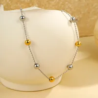 IG Style Casual Simple Style Round 304 Stainless Steel Women's Necklace main image 3