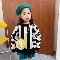 Kid'S Pu Leather Donuts Cute Round Zipper Shoulder Bag Crossbody Bag main image 3