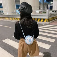 Kid'S Pu Leather Donuts Cute Round Zipper Shoulder Bag Crossbody Bag main image 4