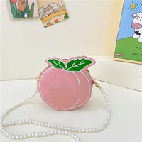 Kid'S Pu Leather Fruit Cute Round Zipper Crossbody Bag sku image 4