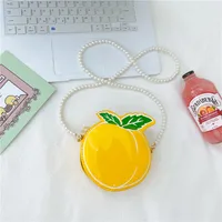Kid'S Pu Leather Fruit Cute Round Zipper Crossbody Bag sku image 3