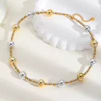 IG Style Cute Commute Solid Color 304 Stainless Steel CCB Women's Pendant Necklace main image 4