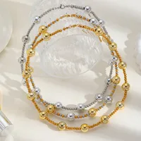IG Style Cute Commute Solid Color 304 Stainless Steel CCB Women's Pendant Necklace main image 2