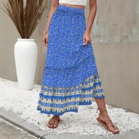 Women's A- Line Skirt Casual Simple Style Streetwear Printing Midi Dress Holiday Banquet Travel main image 2