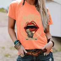 Women's T-shirt Short Sleeve T-Shirts Streetwear Letter main image 2