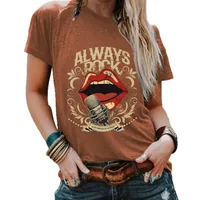 Women's T-shirt Short Sleeve T-Shirts Streetwear Letter main image 5