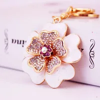 1 Piece Sweet Simple Style Flower Alloy Inlay Rhinestones Unisex Keychain main image 3