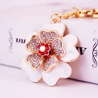 1 Piece Sweet Simple Style Flower Alloy Inlay Rhinestones Unisex Keychain main image 6