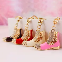 1 Piece Sweet Simple Style Shoe Alloy Inlay Rhinestones Unisex Keychain main image 1