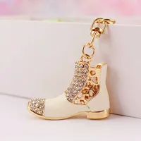 1 Piece Sweet Simple Style Shoe Alloy Inlay Rhinestones Unisex Keychain main image 3
