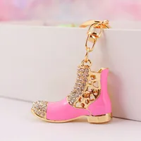 1 Piece Sweet Simple Style Shoe Alloy Inlay Rhinestones Unisex Keychain main image 4
