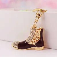 1 Piece Sweet Simple Style Shoe Alloy Inlay Rhinestones Unisex Keychain main image 5