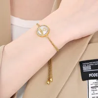 Simple Style Letter Heart Shape 304 Stainless Steel 18K Gold Plated Mother'S Day Women's Bracelets main image 9