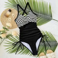 Women's Stripe 1 Piece Swimwear main image 3