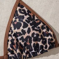Women's Elegant Sexy Leopard 3 Pieces Set Swimwear main image 3