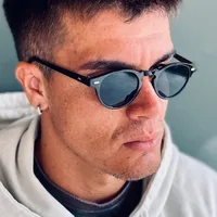 Retro Punk Commute Glasses Ac Round Frame Full Frame Glasses main image 1