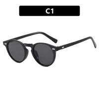 Retro Punk Commute Glasses Ac Round Frame Full Frame Glasses sku image 1