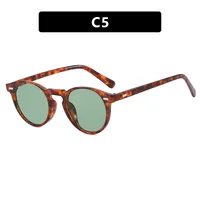 Retro Punk Commute Glasses Ac Round Frame Full Frame Glasses sku image 5