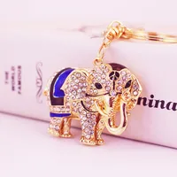 1 Piece Cute Sweet Elephant Alloy Inlay Rhinestones Women's Keychain main image 6
