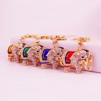 1 Piece Cute Sweet Elephant Alloy Inlay Rhinestones Women's Keychain main image 1
