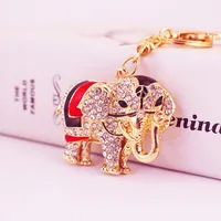 1 Piece Cute Sweet Elephant Alloy Inlay Rhinestones Women's Keychain main image 5