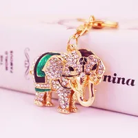 1 Piece Cute Sweet Elephant Alloy Inlay Rhinestones Women's Keychain main image 4