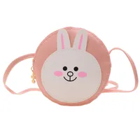 Kid'S Pu Leather Animal Cartoon Cute Round Zipper Shoulder Bag main image 5